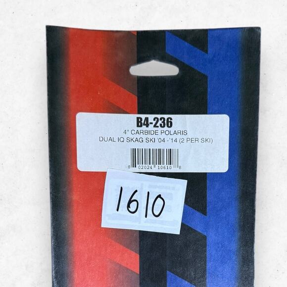 Bottom Line B4-236 4" Carbide Polaris Dual IQ Skag Ski '04-'14 (2 per Ski) 1610 - Picture 3 of 4